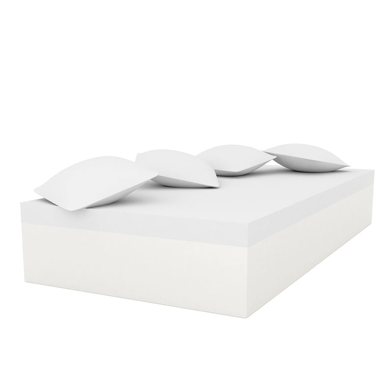 JUT SINGLE DAYBED WITH 4 PILLOWS, ICE, 44421-ICE, VONDOM Luxury Outdoor Furniture