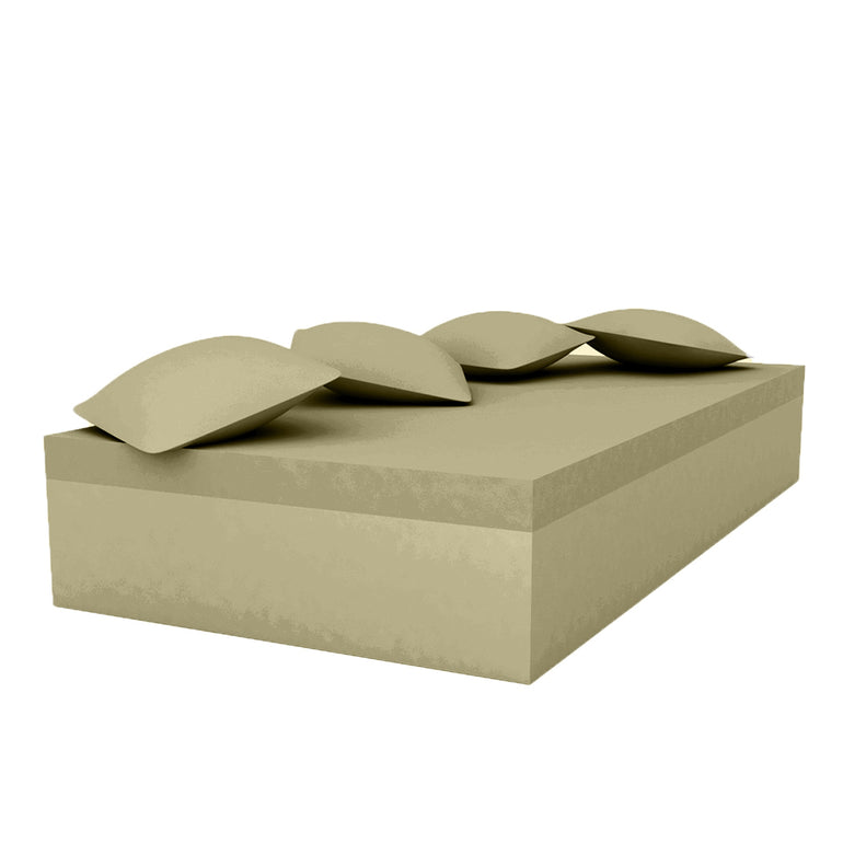 JUT SINGLE DAYBED WITH 4 PILLOWS, KHAKI, 44421-KHAKI, VONDOM Luxury Outdoor Furniture