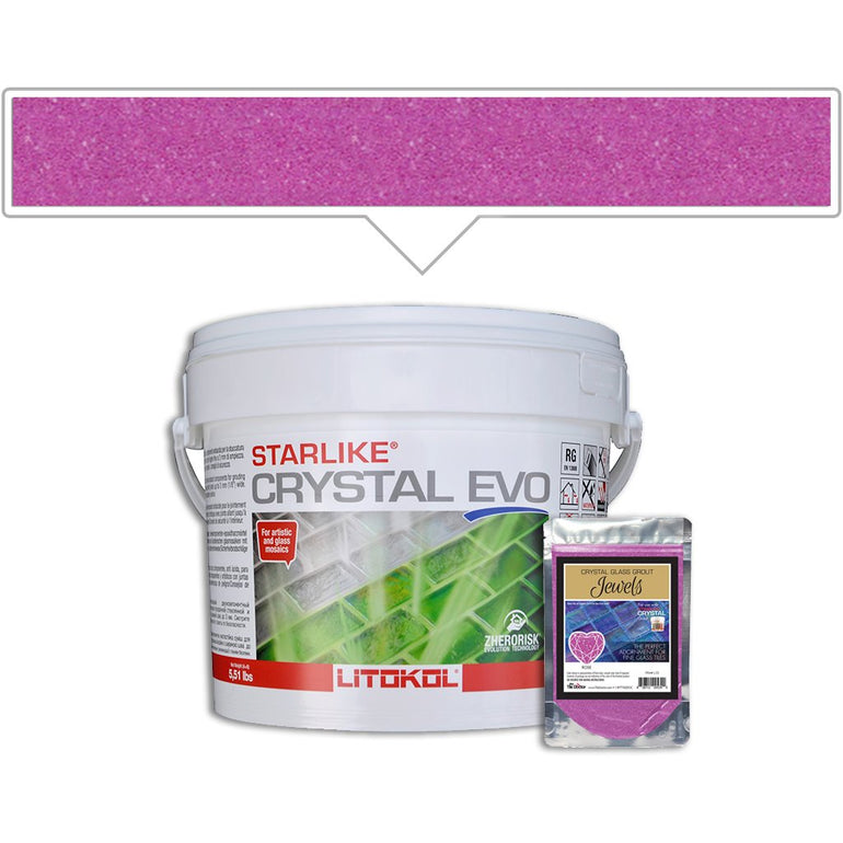 Rose J.22 | Litokol Starlike Crystal Glass Grout Jewels
