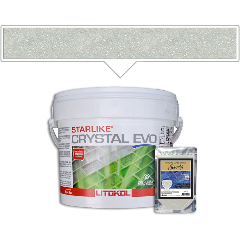 Chrysolite J.28 | Litokol Starlike Crystal Glass Grout Jewels