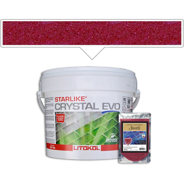 Fuchsia J.4 | Litokol Starlike Crystal Glass Grout Jewels