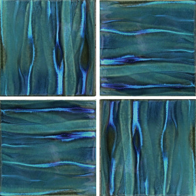 KAWA-52 - Fujiwa Aqua Jade, 6" x 6" (4 pcs, 1 sqft) - Porcelain Pool Tile