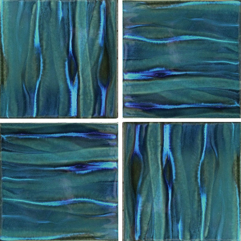 KAWA-52 - Fujiwa Aqua Jade, 6" x 6" (4 pcs, 1 sqft) - Porcelain Pool Tile