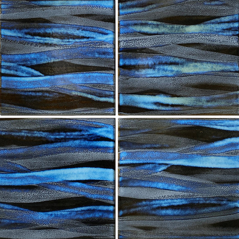 Smoky Blue, 6" x 6" Porcelain Tile | KAWA-56 | Fujiwa Pool Tile