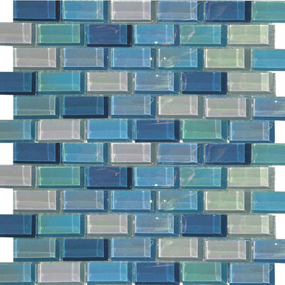 KEEKELU12AQBLMA - Aquatica Magic, 1" x 2" - Glass Tile