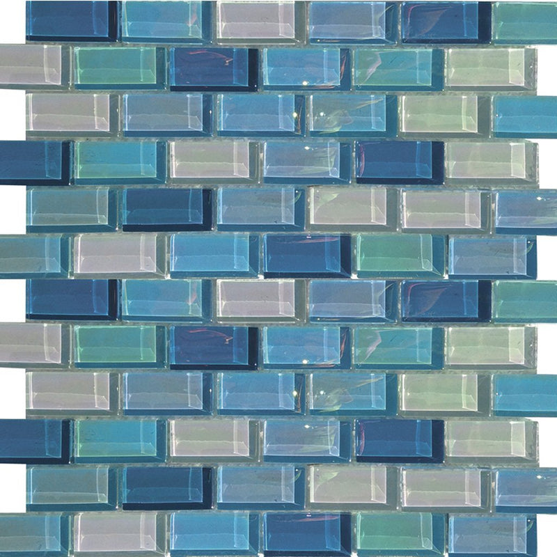 KEEKELU12AQBLMA - Aquatica Magic, 1" x 2" - Glass Tile