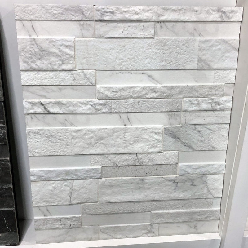 White Ledgerstone Tile | KRAMARMWHITE615 | Porcelain Pool Tile