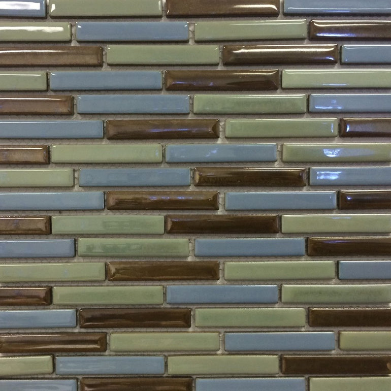 LOMBO-884 - Persian Blue, 1/2" x 3-1/4" - Porcelain Pool Tile - Fujiwa