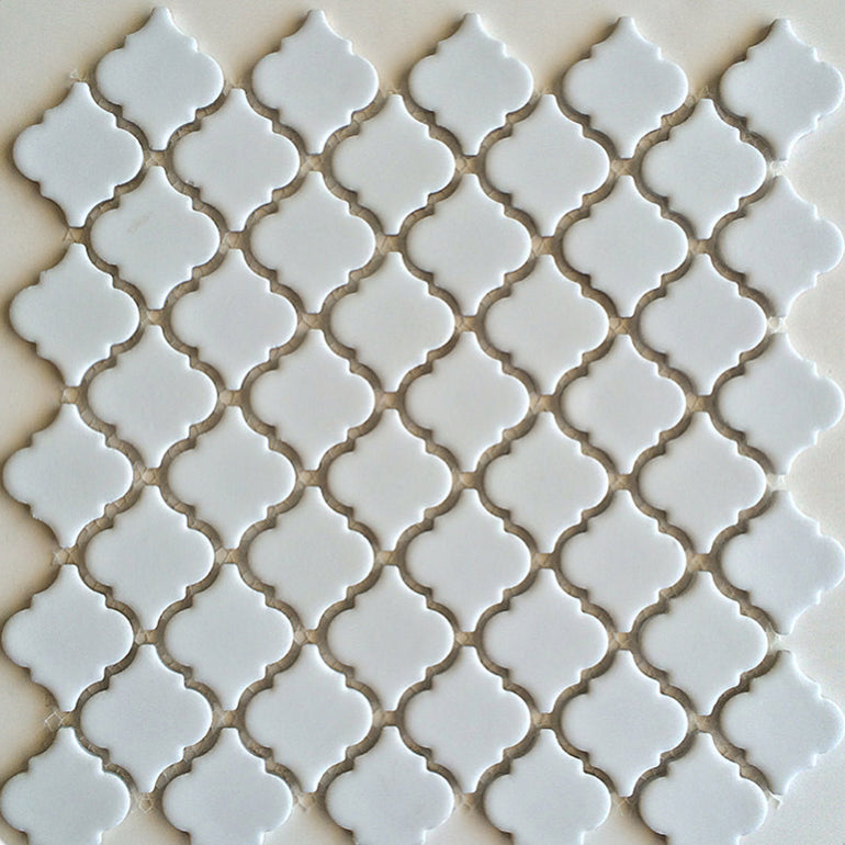 LT-1010 - Matte White, 2" x 2" - Porcelain Pool Tile - Fujiwa