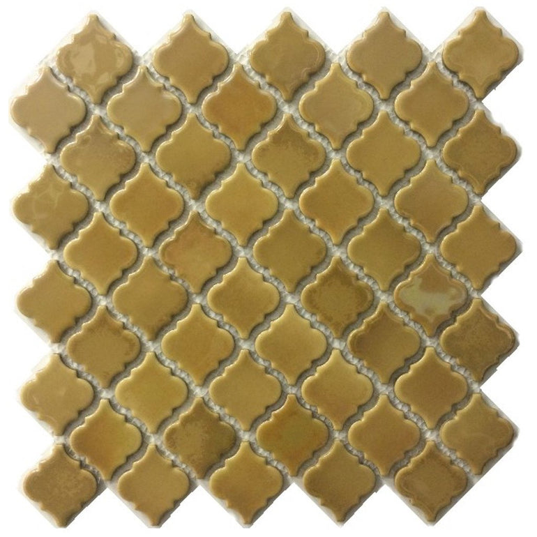 LT-762MT - Metallic Gold, 2" x 2" - Porcelain Pool Tile - Fujiwa