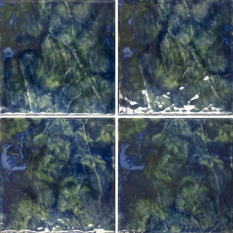 LUNAR-674 - Emerald, 6" x 6" (4 pcs, 1 sqft) - Porcelain Pool Tile - Fujiwa