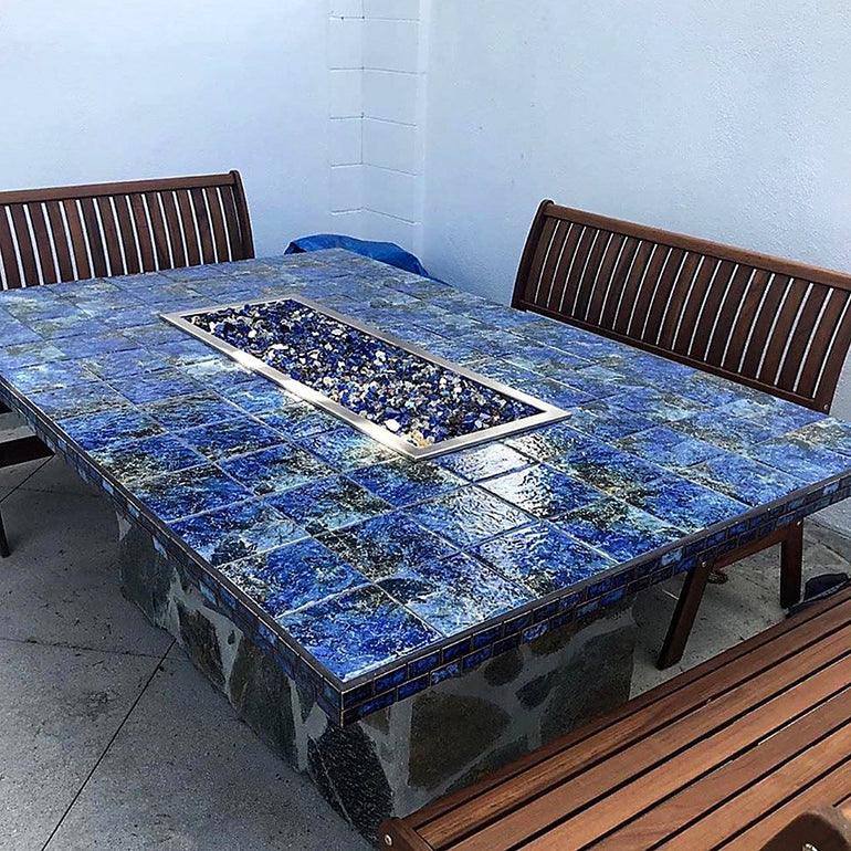 Bermuda Blue, 6" x 6" Tile | LYRA-682 | Fujiwa Porcelain Pool Tile