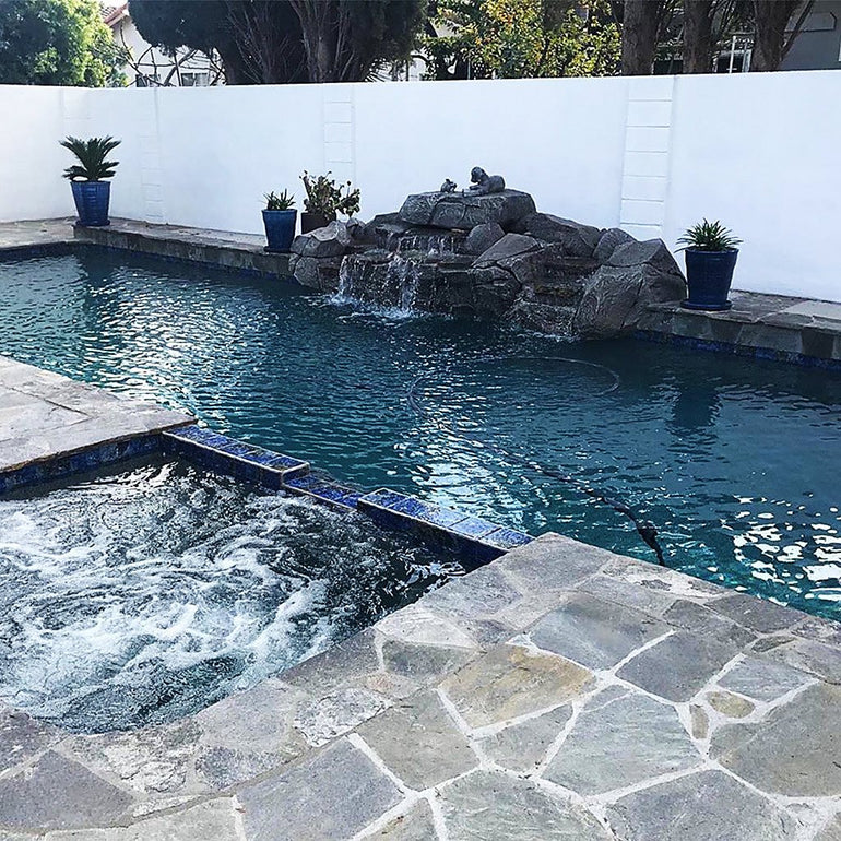 Bermuda Blue, 6" x 6" Tile | LYRA-682 | Fujiwa Porcelain Pool Tile