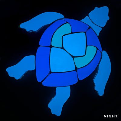 Swimming Turtle, Blue | STU-L-B | Glow in the Dark Pool Mosaics