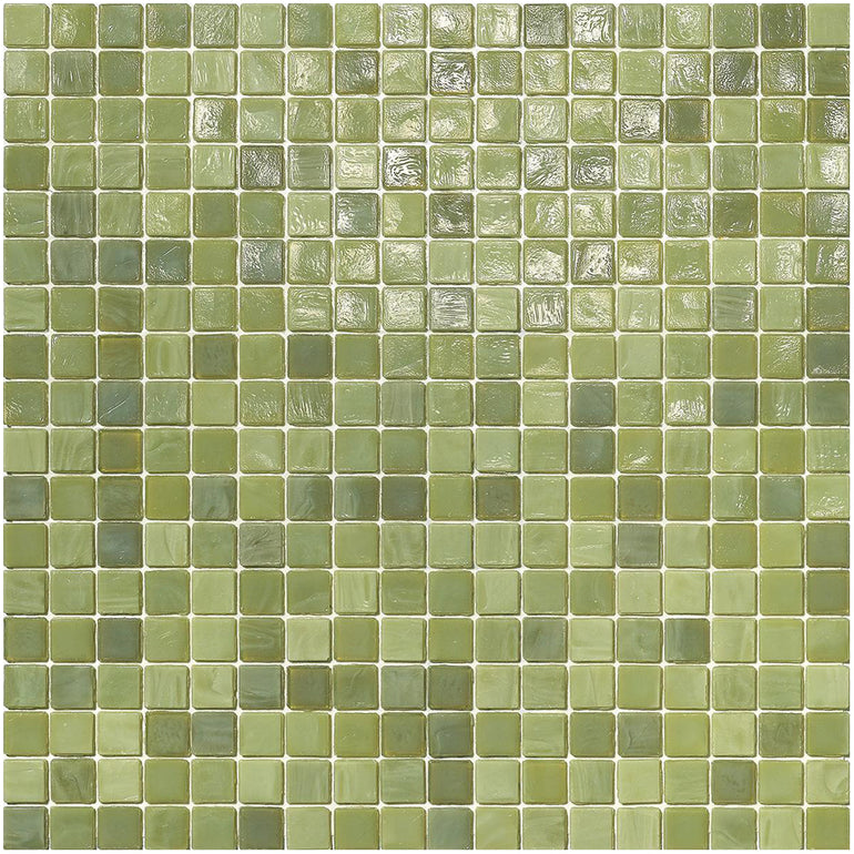Lichen, 5/8" x 5/8" Glass Tile | Mosaic Pool Tile by SICIS