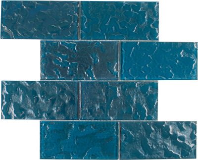 Turquoise, 3" x 6" Glass Tile | TRMLIGHTURQ36 | Aquatica Pool Tile