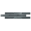 Lime Black, 2" x 8" Thin Brick - Natural Stone Tile