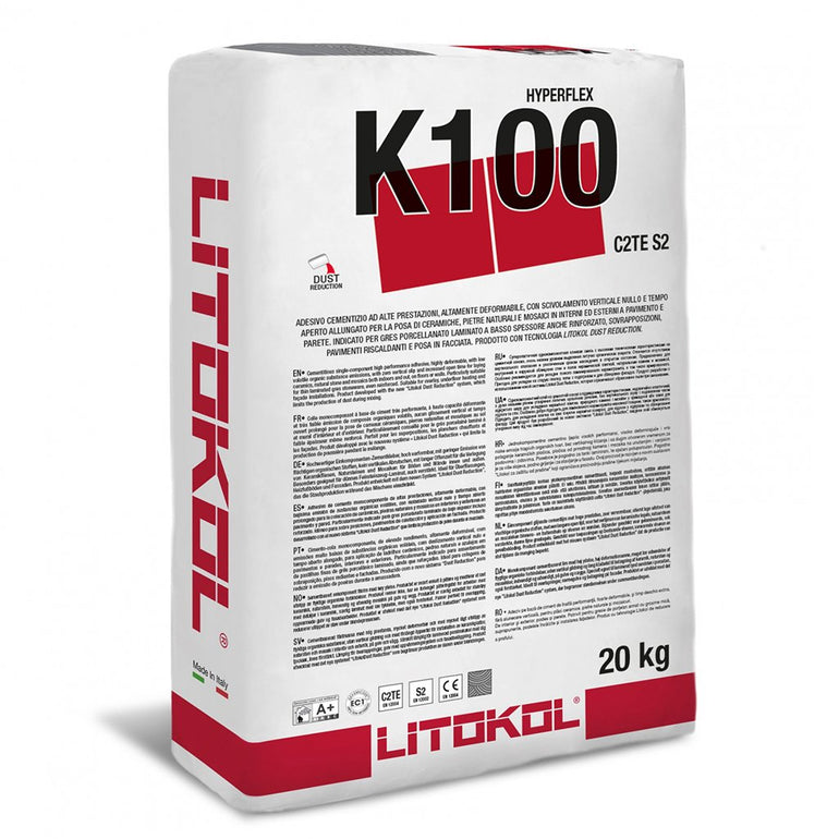 K100 Hyperflex  Cementitious Tile Adhesive by Litokol – AquaBlu Mosaics