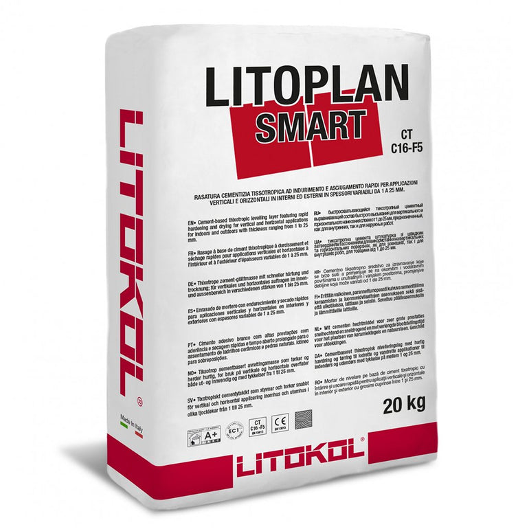 Litoplan Smart 20 kg Bag | Cementitious Leveling Agent by Litokol