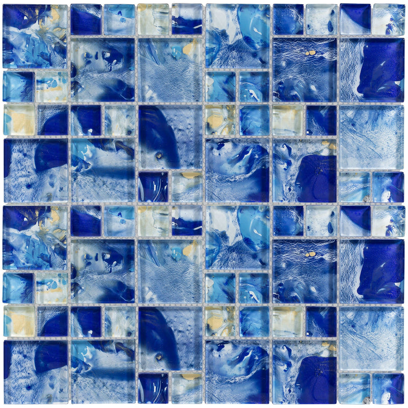 MA105OCBL1212 Ocean, Mixed - Glass Tile