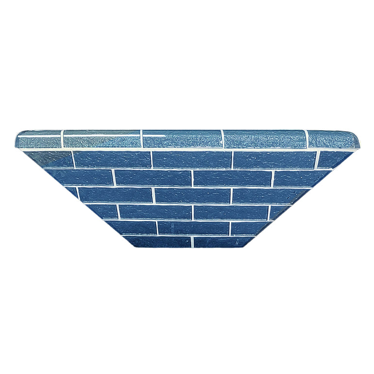 Steel Blue, Water Bowl | Pool Water Feature | Artistry in Mosaics