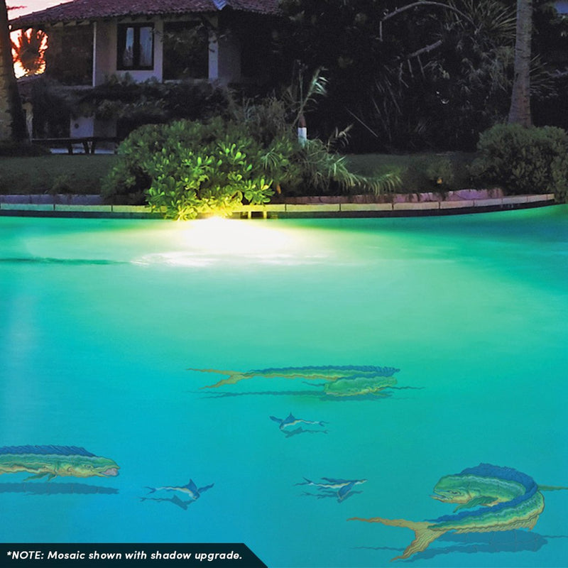 Mahi Mahi Up | PORC-MM45-18 | Pool Mosaic by Custom Mosaics