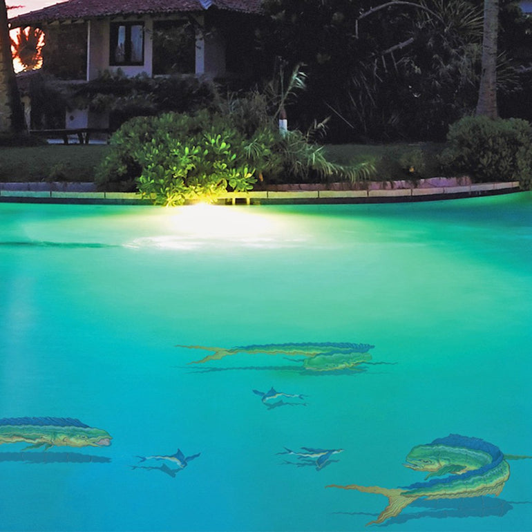 Flying Fish-A w/Shadow | FF45/SH | Pool Mosaic