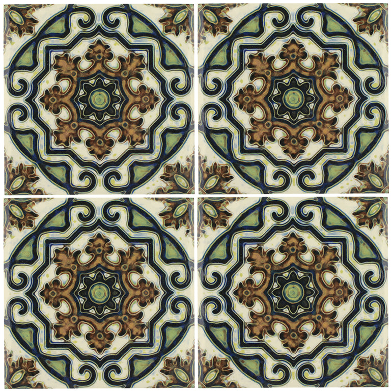Maioliche 11, 6" x 6" Porcelain Tile | CVLMAIOLICHE11 | Aquatica