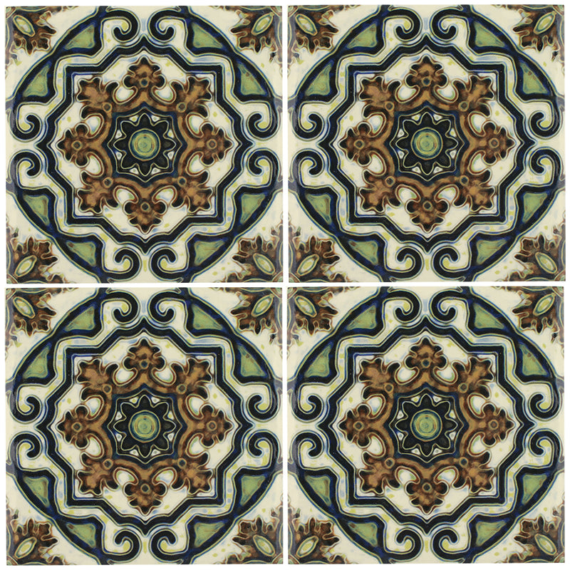 Maioliche 11, 6" x 6" Porcelain Tile | CVLMAIOLICHE11 | Aquatica