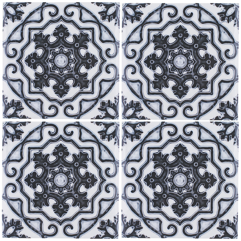 Maioliche 12, 6" x 6" Porcelain Pool Tile | CVLMAIOLICHE12 | Aquatica
