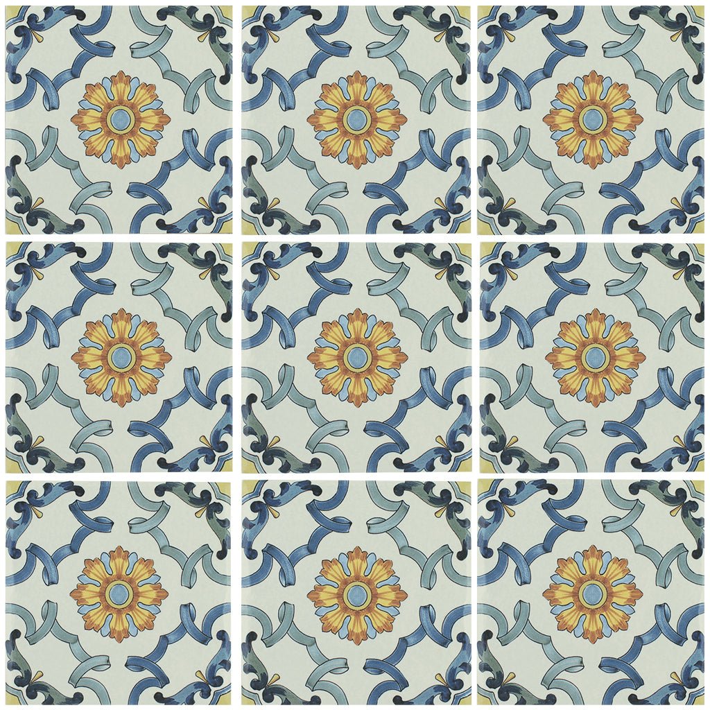 Maioliche 3, 6" x 6" Porcelain Pool Tile | CVLMAIOLICHE3 | Aquatica