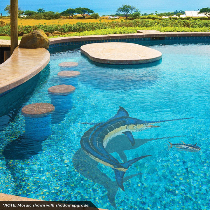 Marlin, CC | M63 | Pool Mosaic by Custom Mosaics