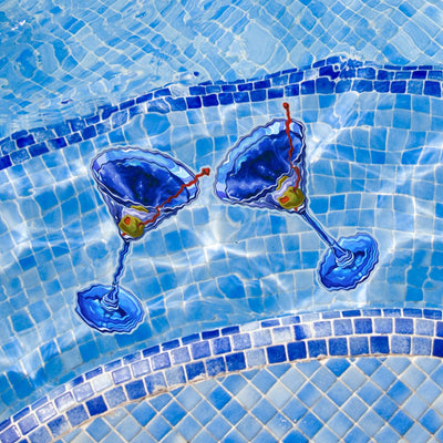 Martini Drink | PORC-MD29 | Pool Mosaic by Custom Mosaics