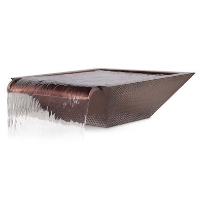 Maya Copper Water Bowl, Wide Spillway | Pool Bowl Water Feature