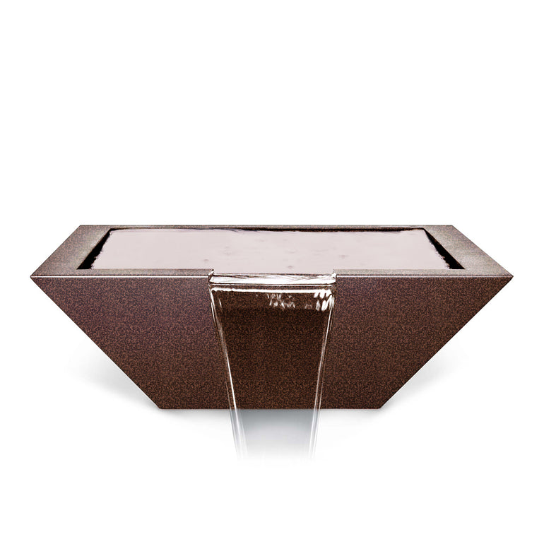Maya Square Metal Water Bowl Feature | The Outdoor Plus