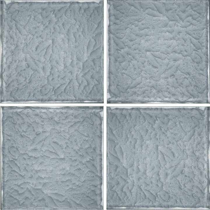 Gray 6" x 6" Glass Pool Tile | MS866K7 | AquaBlu Mosaics