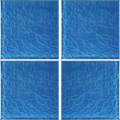 Blue 6" x 6" Glass Pool Tile | MS866B1 | AquaBlu Mosaics