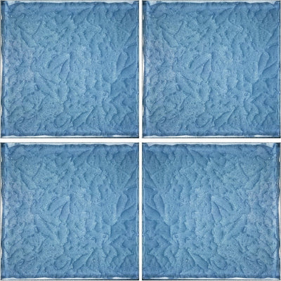 Moonscape Series Steel Blue 6" x 6" Glass Pool Tile | MS866B2 | AquaBlu Mosaics