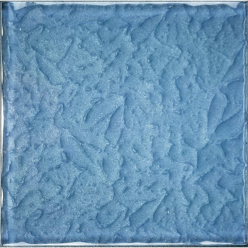 Moonscape Series Steel Blue 6" x 6" Glass Pool Tile | MS866B2 | AquaBlu Mosaics