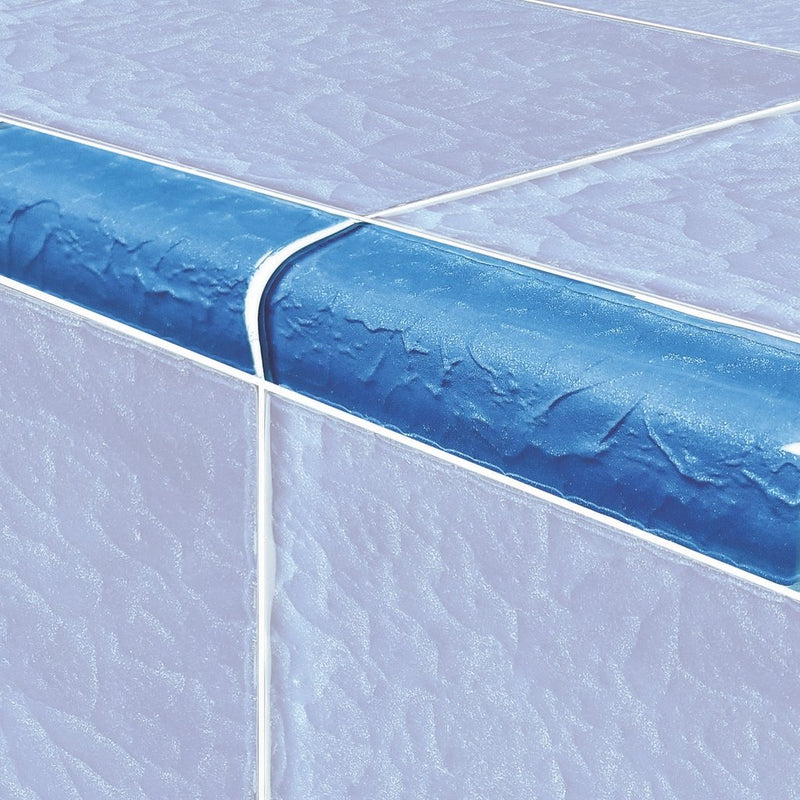 Blue Glass Trim Tile | TRIM-MS826B1 | Moonscape Series Pool Tile