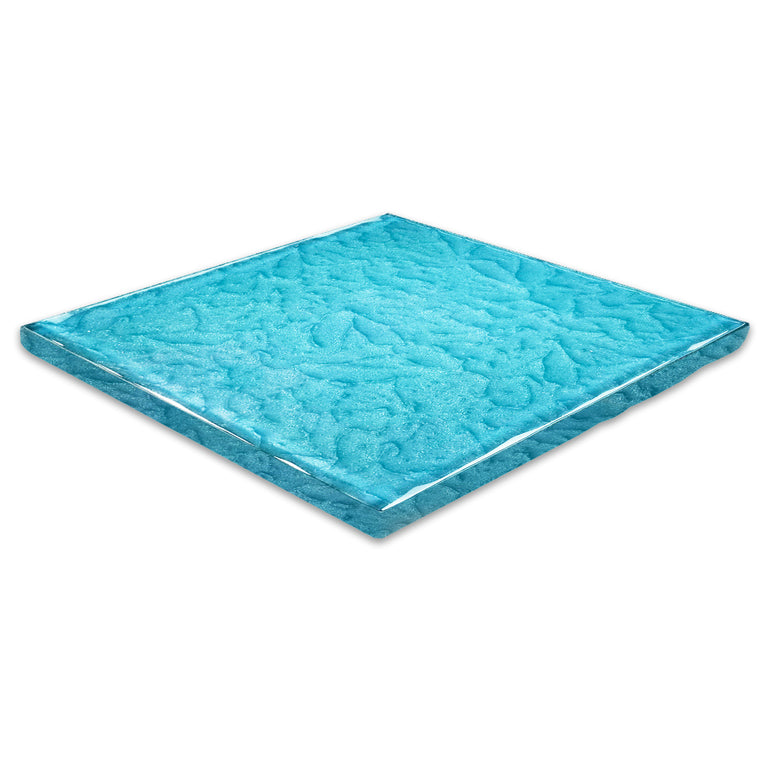 Turquoise 6" x 6" Glass Pool Tile | MS866T3 | AquaBlu Mosaics