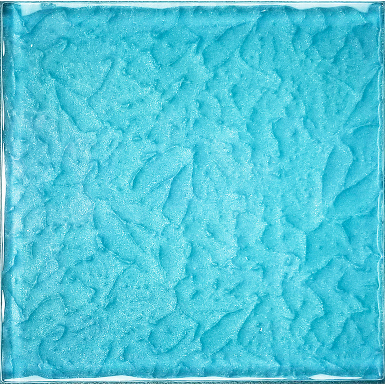 Turquoise 6" x 6" Glass Pool Tile | MS866T3 | AquaBlu Mosaics