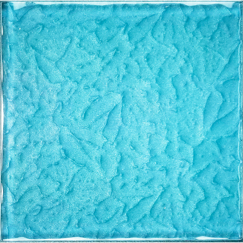 Turquoise 6" x 6" Glass Pool Tile | MS866T3 | AquaBlu Mosaics