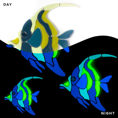 Moorish Idol Fish Family | MIF-FAM | Glow in the Dark Pool Mosaics
