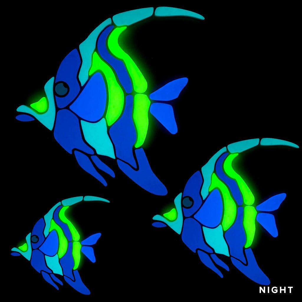 Moorish Idol Fish Family | MIF-FAM | Glow in the Dark Pool Mosaics
