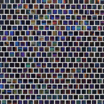 Disco Iridescent, 5/8" x 5/8" Glass Mosaic Tile | Murrine Mosaics