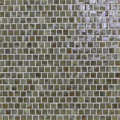 Foxtrot Iridescent, 5/8" x 5/8" Glass Mosaic Tile | Murrine Mosaics