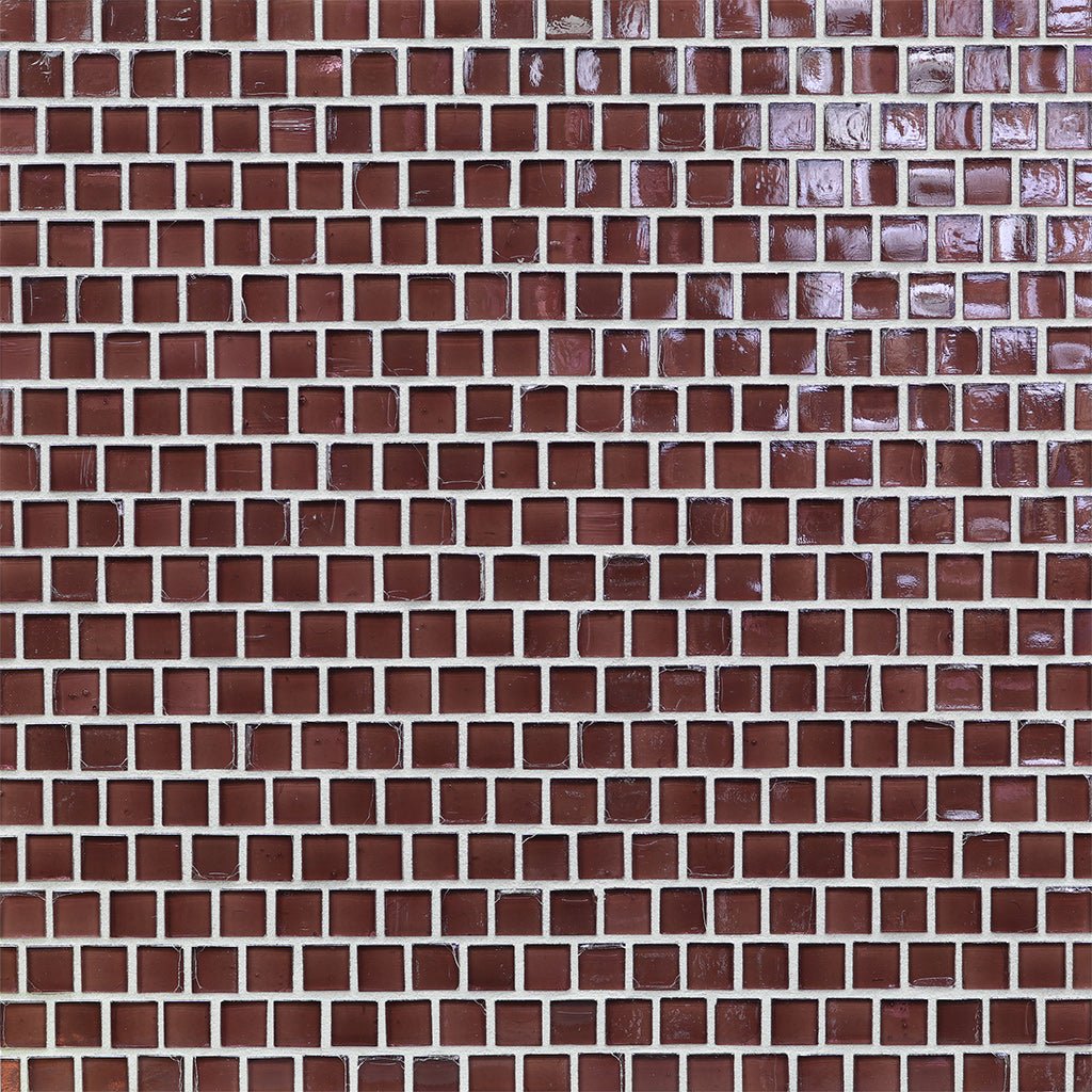 Grape Soda Iridescent, 5/8" x 5/8" Glass Mosaic Tile | Murrine Mosaics