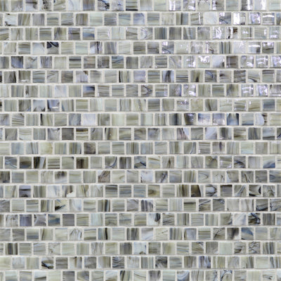 Strata Iridescent, 5/8" x 5/8" Glass Mosaic Tile | Murrine Mosaics