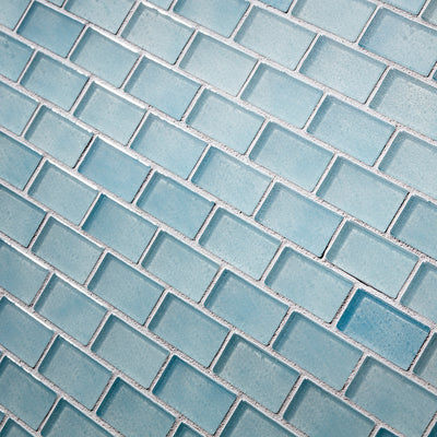 Angelite Natural 3/4" x 1-5/8" Glass Pool Tile | Murrine Mosaics